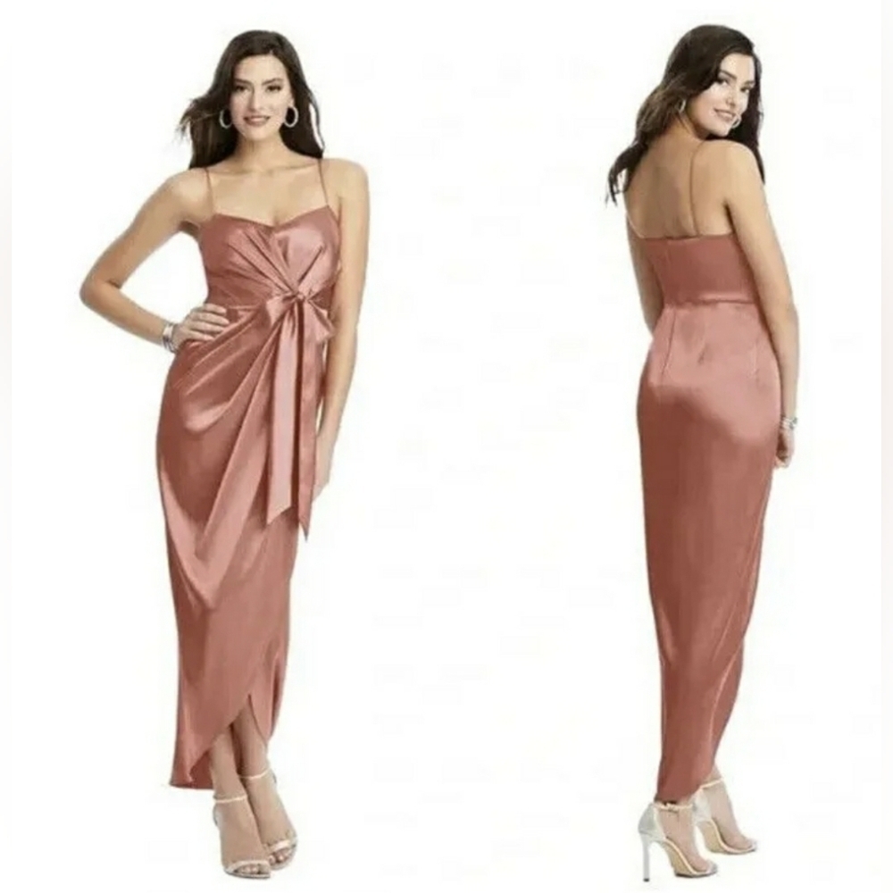 After Six Draped Midi Dress